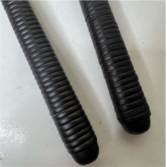 NEW Threshold Designed with Studio McGee 2pc Rubberwood & Rattan Serving Utensil - Picture 4 of 6